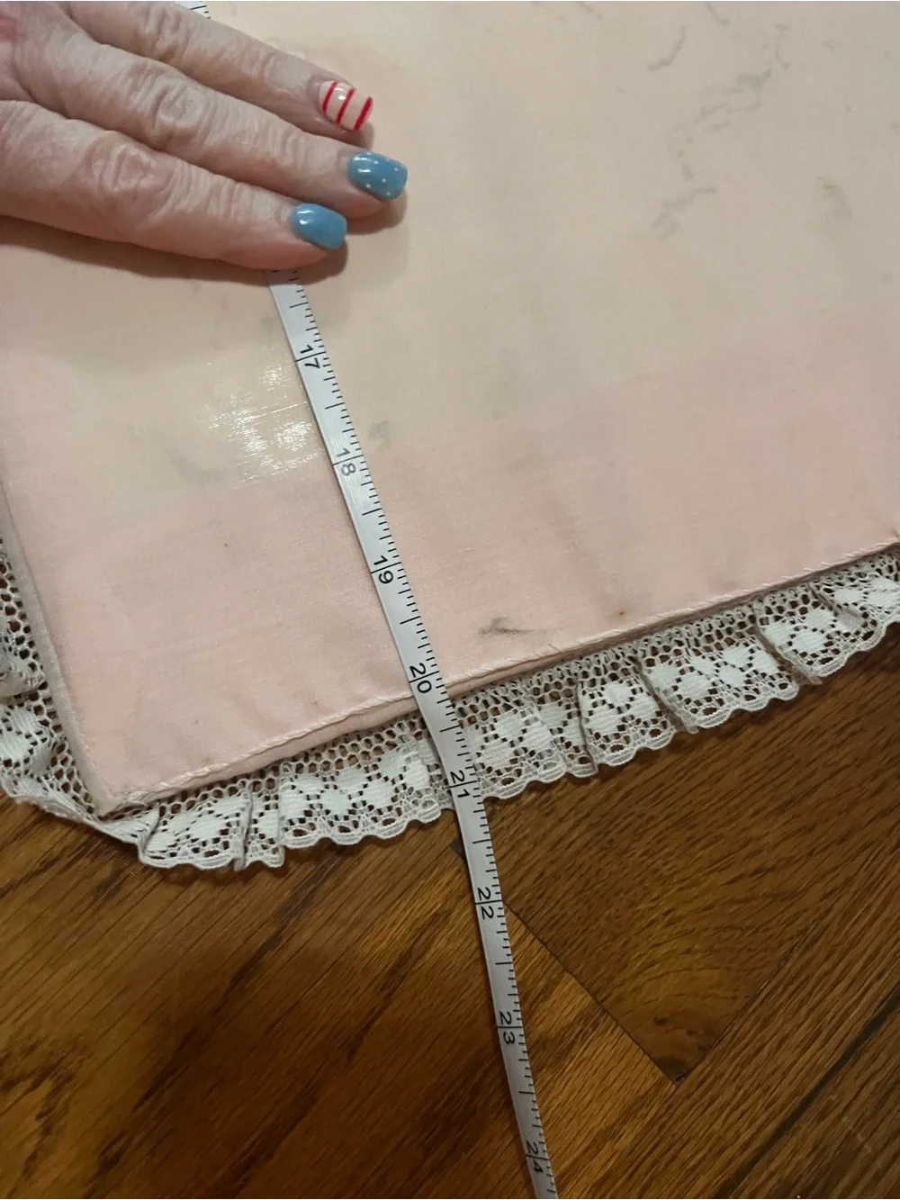 Rare Vintage handmade fabric appliqué, strawberry shortcake cutter quilt